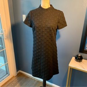 Betsey Johnson Black Textured Mini Dress